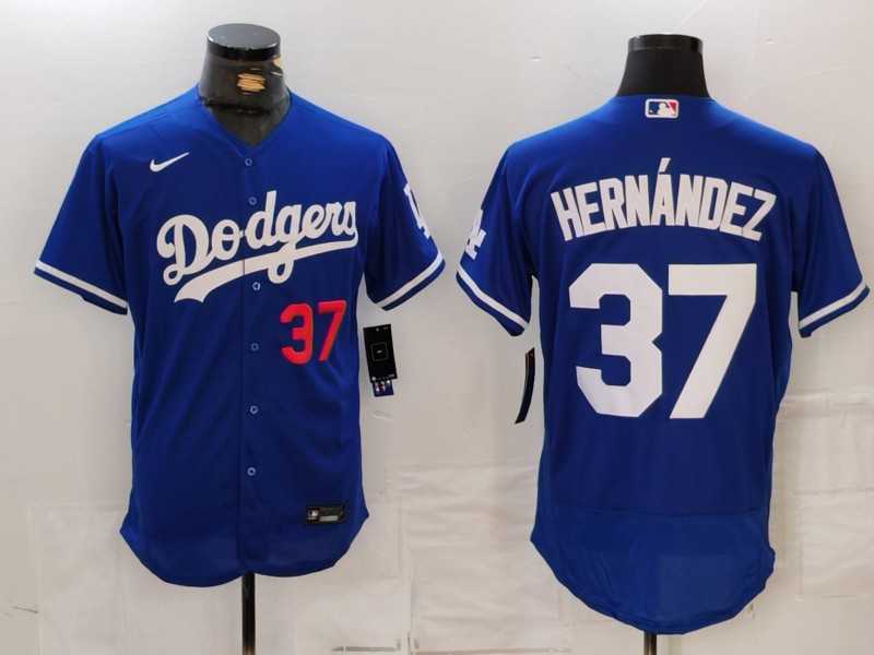 Men's Los Angeles Dodgers #37 Teoscar Hernandez Number Blue Flex Base Stitched Jersey,We sell and wholesale Men's Los Angeles Dodgers #37 Teoscar Hernandez Number Blue Flex Base Stitched Jersey on line form chian!